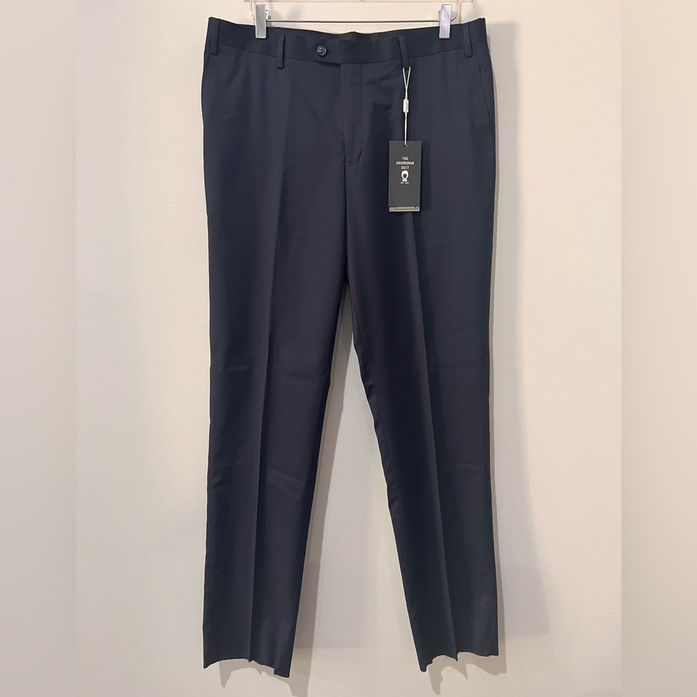The Groomsman Suit (Suitshop) Navy Blue Slim Fit Pants Size 37 Regular